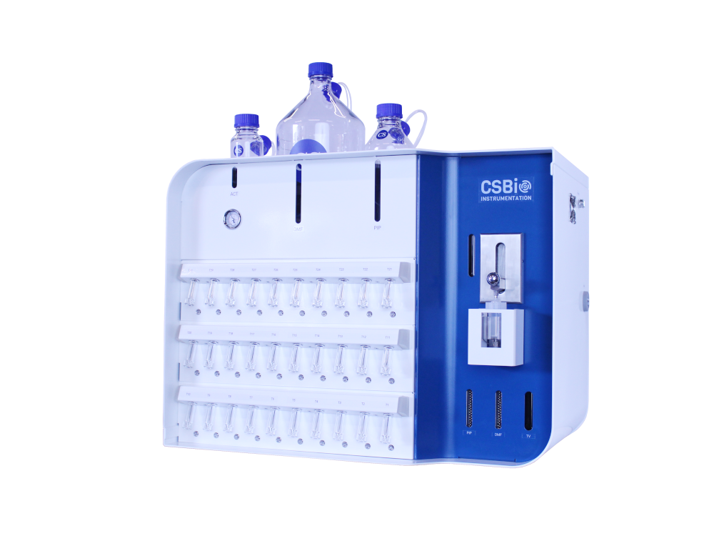 CSBio Automated Research Scale Peptide Synthesizer - Model CSBio II, for research scale automated peptide synthesis iso image CSBio II Automated Research Scale Peptide Synthesizer - Model CSBio II, for research scale automated peptide synthesis